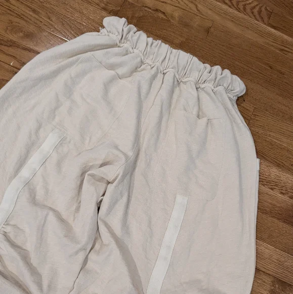 Free People FP Beach Cream Wide-Leg Pants Small - Picture 7 of 15